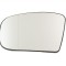 Geam oglinda Mercedes Clasa S (W220) 10.1998-2002, Mercedes Clasa CL (C215) 09.1999-12.2005, Stanga, Crom, Cu incalzire, Asferica, View Max, pt model