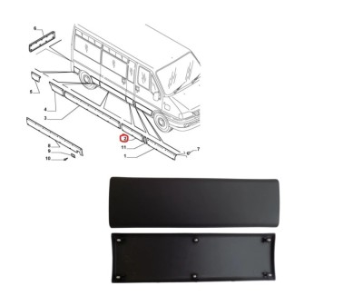 Bandou stalp CITROEN JUMPER (244), 01.2002-08.2006. FIAT DUCATO (244), 04.2002-09.2006, PEUGEOT BOXER (244), 04.2002-08.2006, partea stanga=dreapta, foto