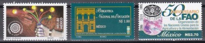Mexic 1995 - 3 Serii, MNH foto
