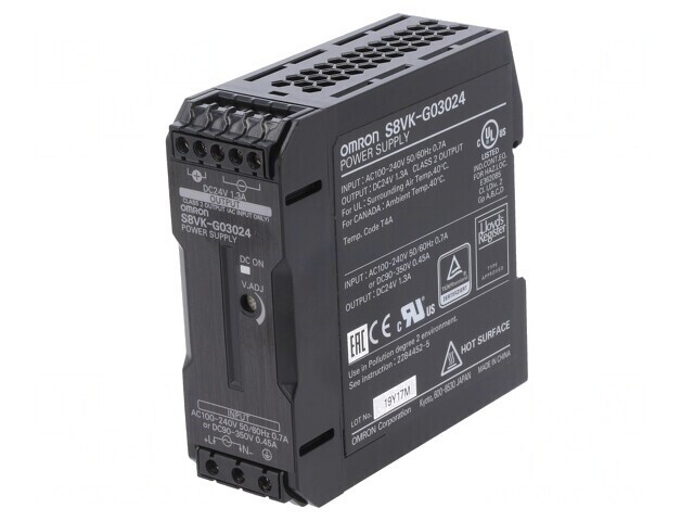 Alimentator Pulsatoriu DIN 30W 24V 1.3A S8VK-G03024
