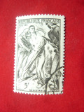 Serie- Pictura- Rezistenta ,Franta 1947 ,1 valoare stampilata, Stampilat