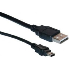 CABLU alimentare si date LOGILINK, pt. smartphone, USB 2.0 (T) la Mini-USB 2.0 (T), 1.8m, negru, &quot;CU0014&quot; (timbru verde 0.08 lei)