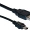 CABLU alimentare si date LOGILINK, pt. smartphone, USB 2.0 (T) la Mini-USB 2.0 (T), 1.8m, negru, &quot;CU0014&quot; (timbru verde 0.08 lei)
