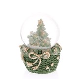 Decoratiune glob cu bradut 6.5 cm