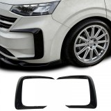 Flecuri splitter frontal lucios negre pentru bara de protectie potrivite pentru VW T7 din 2024 Performance AutoTuning