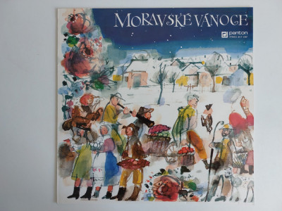 Jaroslav Jur&amp;aacute;&amp;scaron;ek &amp;ndash; Moravsk&amp;eacute; V&amp;aacute;noce, cantece Craciun Cehia cantate de copii vinil foto