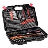Set 246 burghie, biti, carote, HSS, Cr-V, cutie transport, etichete clare pentru organizare