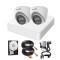 Sistem supraveghere Hikvision, 2 camere, 2MP, Dual Light, IR 40m, WL 20m, Microfon, DVR 4 canale, Hard 500GB, Accesorii incluse SafetyGuard Surveillan
