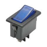 Intrerupator lumini universal cu 3 pini, albastru, Breckner Germany