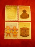 Serie Portugalia Madeira 1994, Lucru Manual, 4 valori, Timbre Straine