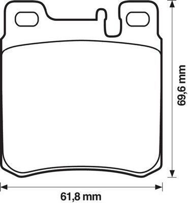 Placute frana spate Mercedes Clasa E (W124), 02.1993-06.1996, marca SRLine S70-1159