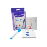 Carduri pentru invatarea si exersarea operatiilor matematice de inmultire cu marker inclus, 27 bucati set