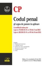Codul penal si Legea de punere in aplicare Ed.12 Act. 25 iulie 2024 - Petrut Ciobanu