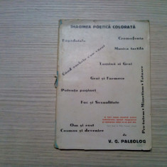 IMAGINEA POETICA COLORATA LA ALEXANDRU MACEDONSKI - V. G. Paleolog -1944, 74 p.