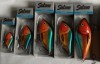 Set 5 Voblere Salmo Orange Parrot: 5cm, 7cm, 10cm, 12cm - Stiuca, Rapitori