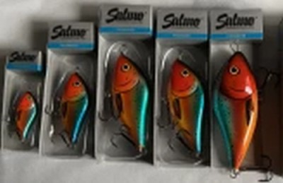 Set x 5 voblere Orange Parrot promo! - Salmo foto