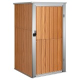 Cumpara ieftin Sopron de gradina, maro, 88x89x161 cm, otel galvanizat