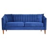 Canapea Belle 208x80x85 cm Material Catifea Albastru (cod AF 2425)