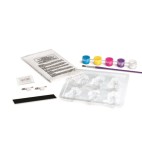 Cumpara ieftin Set creativ de modelat si pictat - Zane cu sclipici | 4M