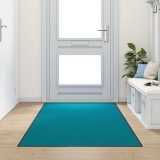 Preș de ușă spălabil Cyan 120x300 cm, vidaXL