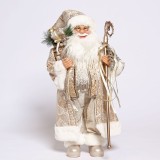 Decoratiune Mos Craciun cu haina aurie 60 cm