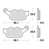 Placute Frana Spate Moto Sinter TRW MX_NEW 7875362MA Honda CB CBR NC X-ADV Kawasaki Z Suzuki DL GSX SV SFV 250 300 650 750 800