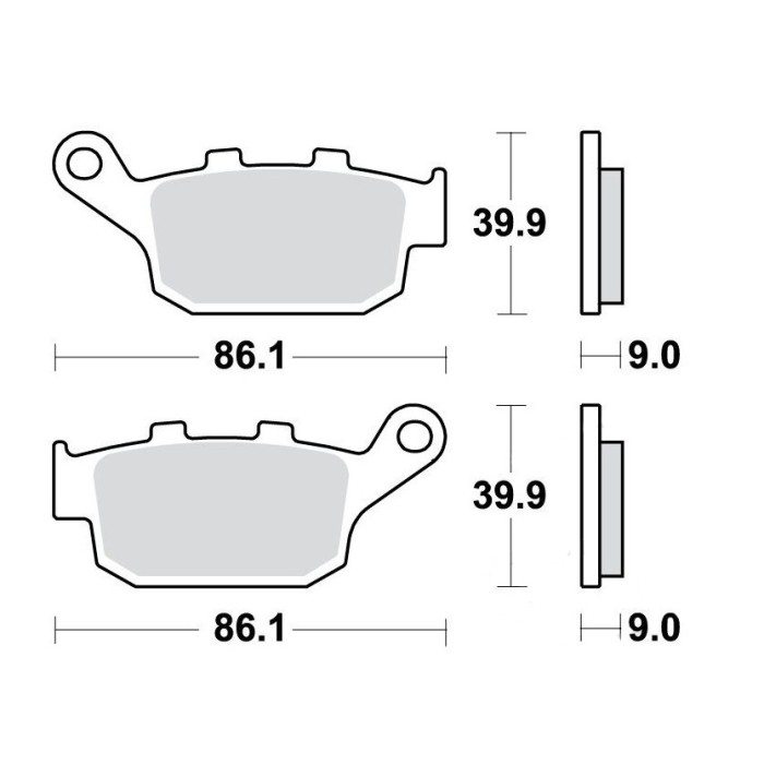 Placute de frana spate, Sinter, TRW Cod Produs: MX_NEW 7875362MA