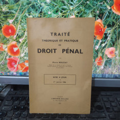 Pierre Bouzat, Traite theorique et pratique de droit penal, supplement 1956, 109