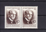 ROMANIA 1974 LP 869 ANIVERSARI III UZUALE PERECHE MNH, Nestampilat