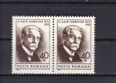 ROMANIA 1974 LP 869 ANIVERSARI III UZUALE PERECHE MNH foto