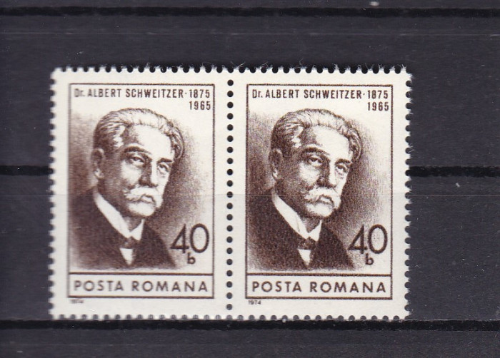 ROMANIA 1974 LP 869 ANIVERSARI III UZUALE PERECHE MNH