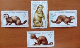 GERMANIA-DDR-1963"FAUNA-cu BLANA"-SET COMPLET-4V.-MNH-NESTAMP--Scan