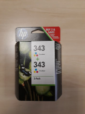 Cartus Original HP 343 Color 2-pack (set 2 cartuse) foto