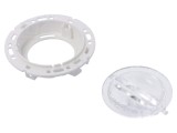 Lentilă LED Rotundă Transparentă PMMA Albă