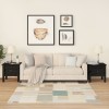 VidaXL Mese laterale, 2 buc., negru, 40x40x39 cm, lemn masiv de pin 813793