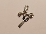 Pandant argint Thomas Sabo foarfeca, nasture si degetar #2257