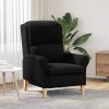 vidaXL Fotoliu Negru 76x94x102cm, Tesatura, Design Modern, Ergonomic, Cadru Placaj, Confortabil, Capacitate 110kg