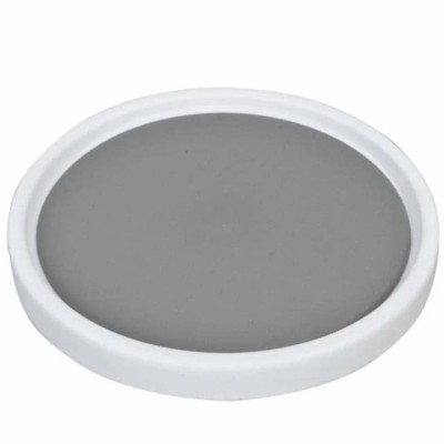 Organizator rotativ tip tava Pufo pentru frigider sau dulap cu suprafata antialunecare, 30 cm, alb foto