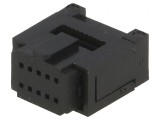 Conector IDC mufă mamă 10 PIN pentru cablu bandă 0,635mm, CONNFLY