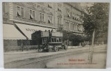 SALUTARI DIN ARAD , HOTELUL &#039; RONAY A. JANOS &#039; SI STATIA DE AUTOBUZ , CARTE POSTALA , 1912