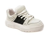 Pantofi sport GRYXX alb-negru, 33119, din piele naturala