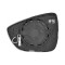 Geam oglinda exterioara cu suport fixare Ford Focus, 04.2018-, partea Dreapta, incalzit; sticla asferica; geam cromat, Aftermarket