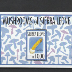 Sierra Leone 1993 - Flora,Ciuperci , colita dantelata , MNH,Me.Bl.220