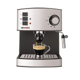 Espressor cafea Minimoka Taurus, 850 W, 1.6 l, 15 bar, 32 x 32 x 26 cm, accesorii incluse, Negru/Argintiu