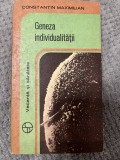 Geneza individualitătii - Constantin Maximilian