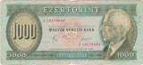 UNGARIA 1000 FORINT 1983 UZATA