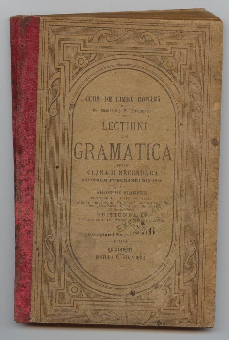 Gh. Adamescu Lecțiuni de gramatică