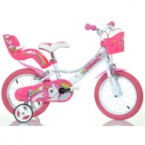 Bicicleta pentru copii Unicorn DB-144R-UN Dino Bikes, 14 inch for Your BabyKids