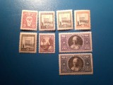 Serie mica Vatican 1933 Papa Pius XI , 8 valori sarniera