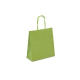 Pungă Cadou, Model Kraft, Culoare Verde Lime, Dimensiuni 18x8x20 cm